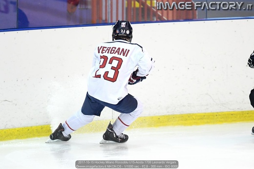 2017-10-15 Hockey Milano Rossoblu U15-Aosta 1708 Leonardo Vergani